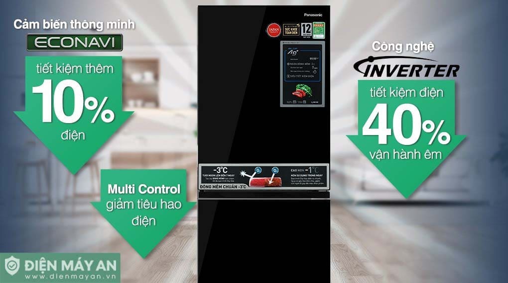 Tủ lạnh Panasonic Inverter 255 lít NR-BV281BGMV